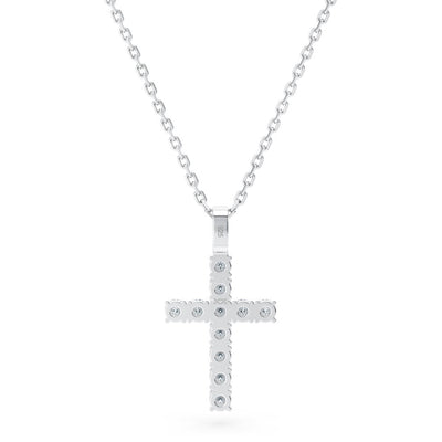 Real 925 Silver Cross with 2mm Chain