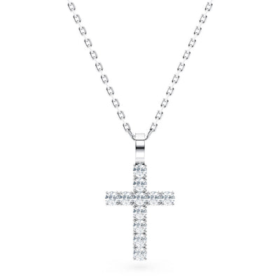 Micro Diamond Cross Necklace