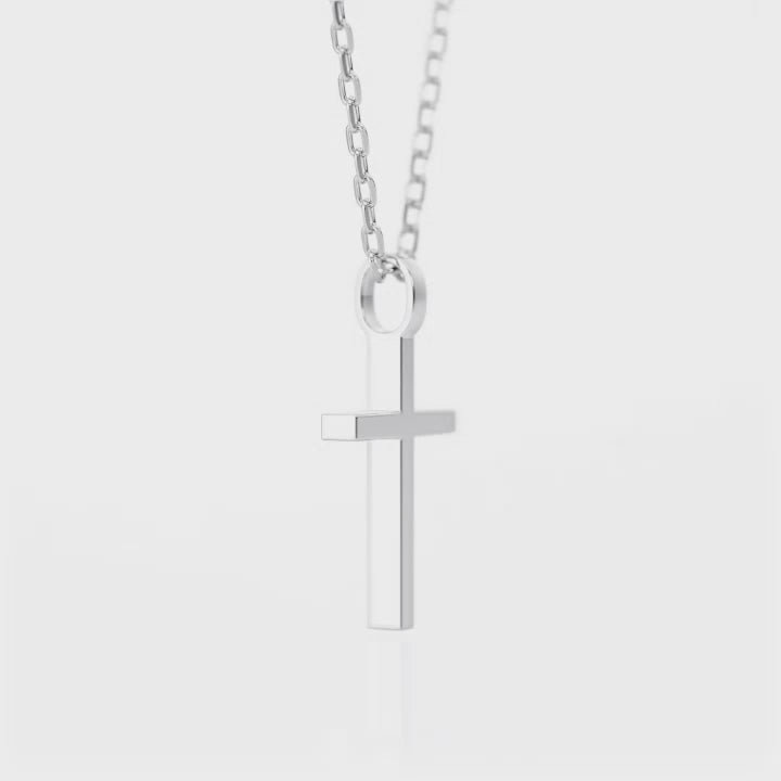 Peter Thomas Roth Signature Classic Cross Necklace in Sterling Silver