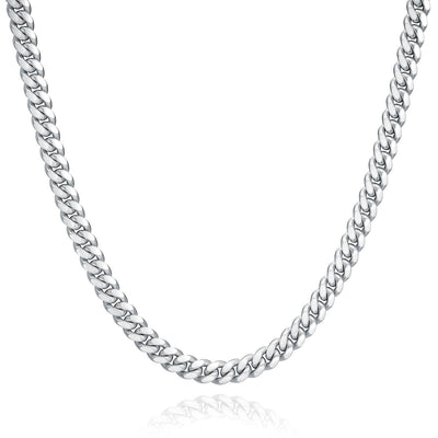 Italy sterling silver 5mm Miami Cuban chain