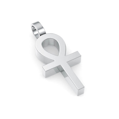 Solid Silver Egyptian Ankh Pendant