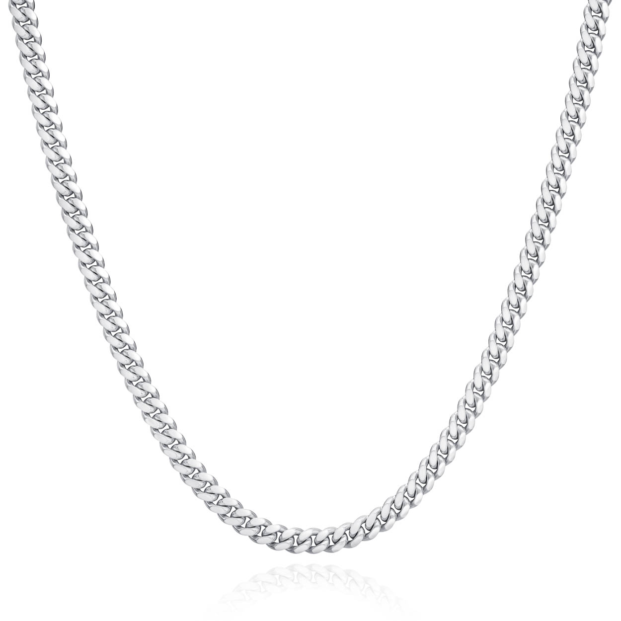 Italy sterling silver 3.5mm Miami Cuban chain