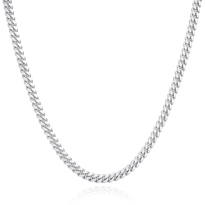 Italy sterling silver 3.5mm Miami Cuban chain